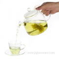 1L Borosilicate Flower Dragon Design Glass Teapot